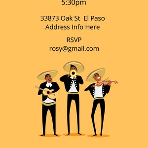 Fiesta Party Celebration Birthday Printable, Editable Invitation