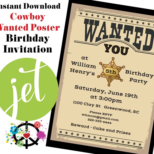 Yellowstone Birthday Invitation Etsy Denmark