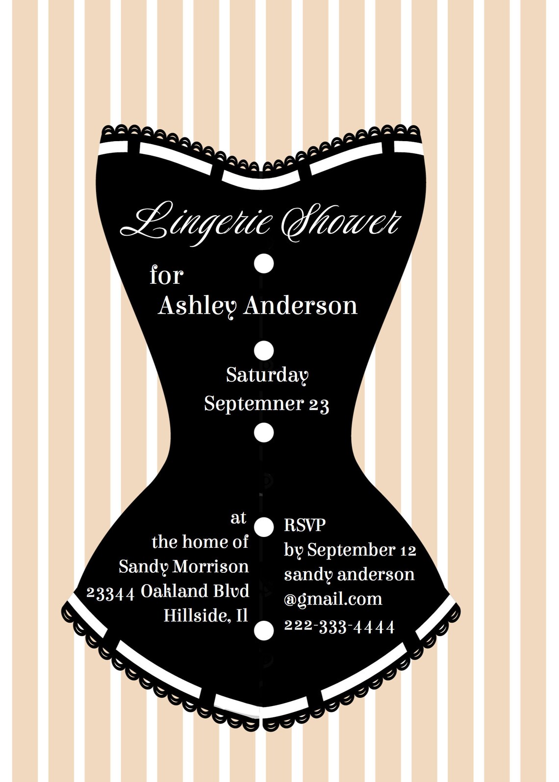 Lingerie Shower Invitation Printable, Editable Instant Download - Etsy