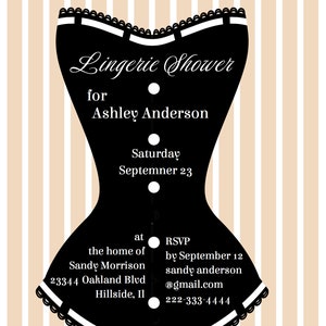 Lingerie Shower Invitation Printable, Editable Instant Download - Etsy