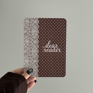 Dear Reader Brown Polka Dot Kindle + Kobo Insert | The Autumn Archives