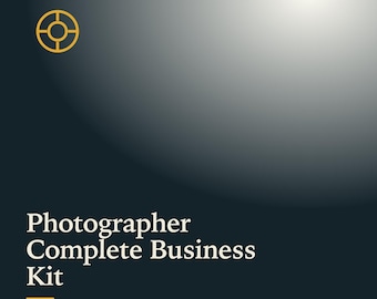 Kit completo para negócios de fotografia, incluindo contrato de integração editável, proposta de preços, fatura, lista de fotos e pacote de modelos para fotógrafos no Google Docs.