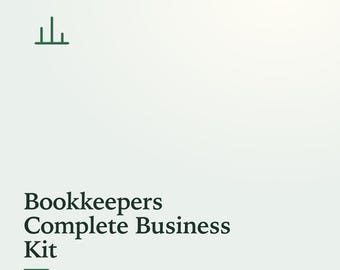 Kit completo para escritório de contabilidade, incluindo carta de apresentação editável para novos clientes, proposta, fatura e pacote de boas-vindas, além de modelos de contabilidade para Google Docs.
