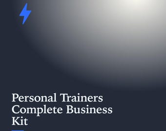 Kit completo para negócios de personal trainer, incluindo formulário editável de cadastro de clientes, termo de responsabilidade, proposta, fatura e pacote de boas-vindas. Modelo para Google Docs para treinador físico.