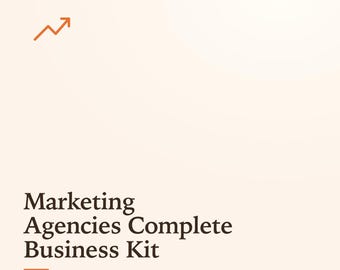 Kit de negócios completo para agência de marketing, incluindo proposta de integração de clientes editável, contrato, fatura e pacote de boas-vindas. Modelo de documento do Google para agência.