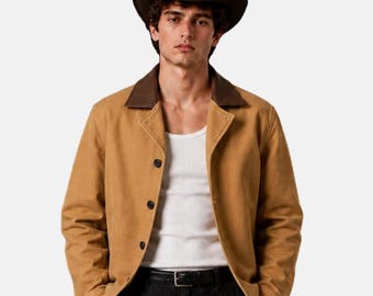 Arthur Morgan Gunslinger Jacket Brown Leather Coat | Red Dead Inspired Vintage Western Jacket | Cowboy Ranch Wear for Men