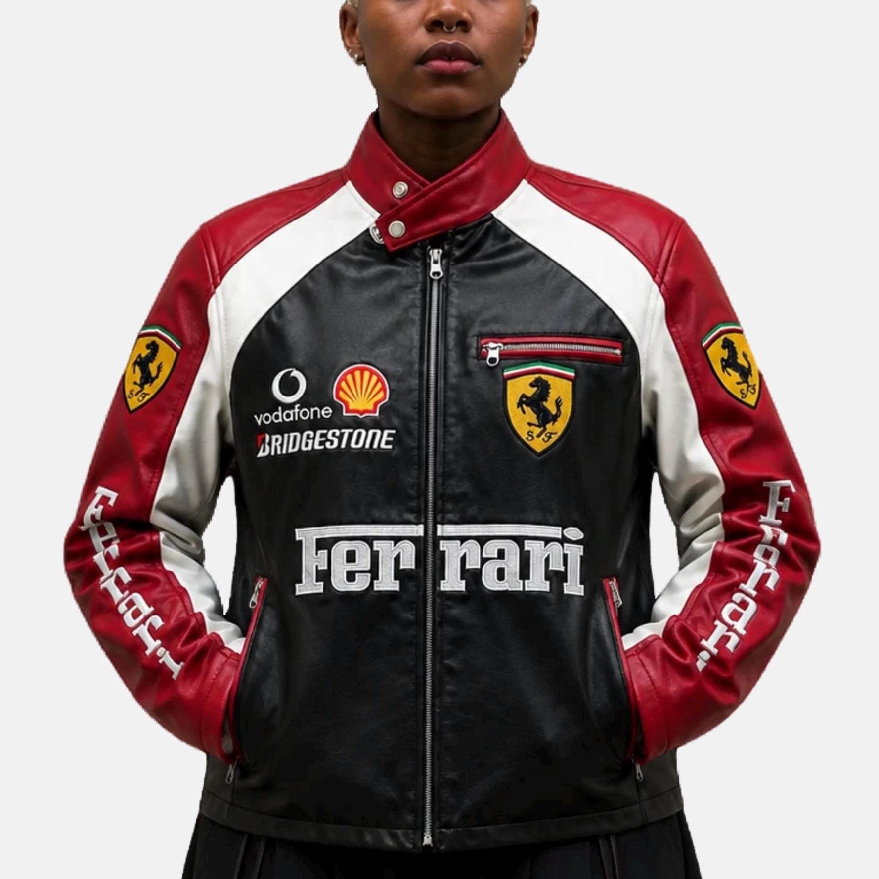 Leather ferrari jacket - Etsy 日本