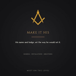 Gift occasions for Personalized Masonic Slate Plaque, Custom Officer Recognition Award Freemason Gi