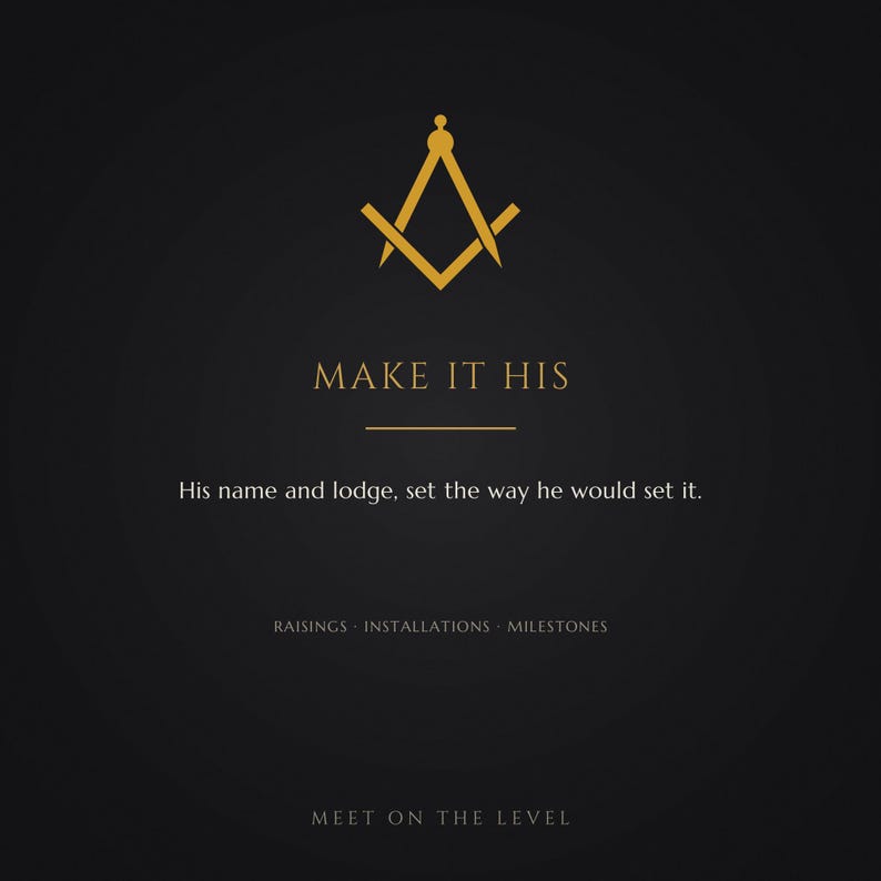 Gift occasions for Personalized Masonic Slate Plaque, Custom Officer Recognition Award Freemason Gi