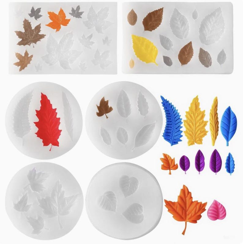 ALT 1: Leaf silicone mold with realistic leaf vein details for cake decorating, fondant, candles, aroma stones, and resin crafts.
ALT 2: Food-grade leaf silicone mold suitable for fondant, chocolate, handmade soaps, epoxy resin, Jesmonite, and DIY craft projects.
ALT 3: Reusable leaf mold for creating realistic botanical decorations, cake toppers, handmade candles, and aroma stones.