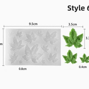 ALT 1: Leaf silicone mold with realistic leaf vein details for cake decorating, fondant, candles, aroma stones, and resin crafts.
ALT 2: Food-grade leaf silicone mold suitable for fondant, chocolate, handmade soaps, epoxy resin, Jesmonite, and DIY craft projects.
ALT 3: Reusable leaf mold for creating realistic botanical decorations, cake toppers, handmade candles, and aroma stones.