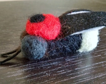 Firefly Needle Felted Bean Bug