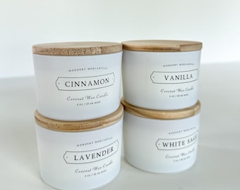 Candle Travel Size Set | Luxury Coconut Wax Candle | True Scent, Slow Burning, Non-Toxic, Sustainable | Scented Mini Jar Candle Sampler Pack