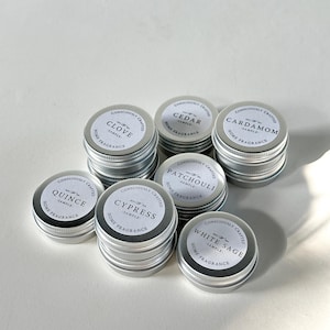 Tealight Candle Fragrance Samples | Scent Discovery Testers | Mini Travel Candle Tins | Authentic True-to-Life Scents | Non-Toxic