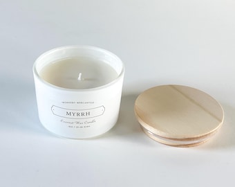 Myrrh Minimalist Candle | Grounding Aromatherapy | Clean Burning, Non-Toxic, Plant-Based  | True Resinous Scent | Religious Holiday Candle