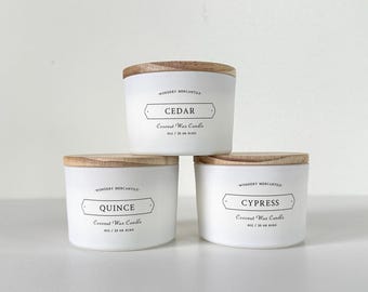 Quince Minimalist Candle | True to Life Orchard Fall Harvest Scent | Authentic Apple Pear Autumn Fragrance | phthalate-free, clean burning