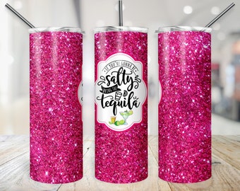 Tequila Tumbler Wrap Margarita Summer Cup Wrap If You're Going to be Salty Bring the Tequila PNG  20 oz Skinny Sublimation Digital Download