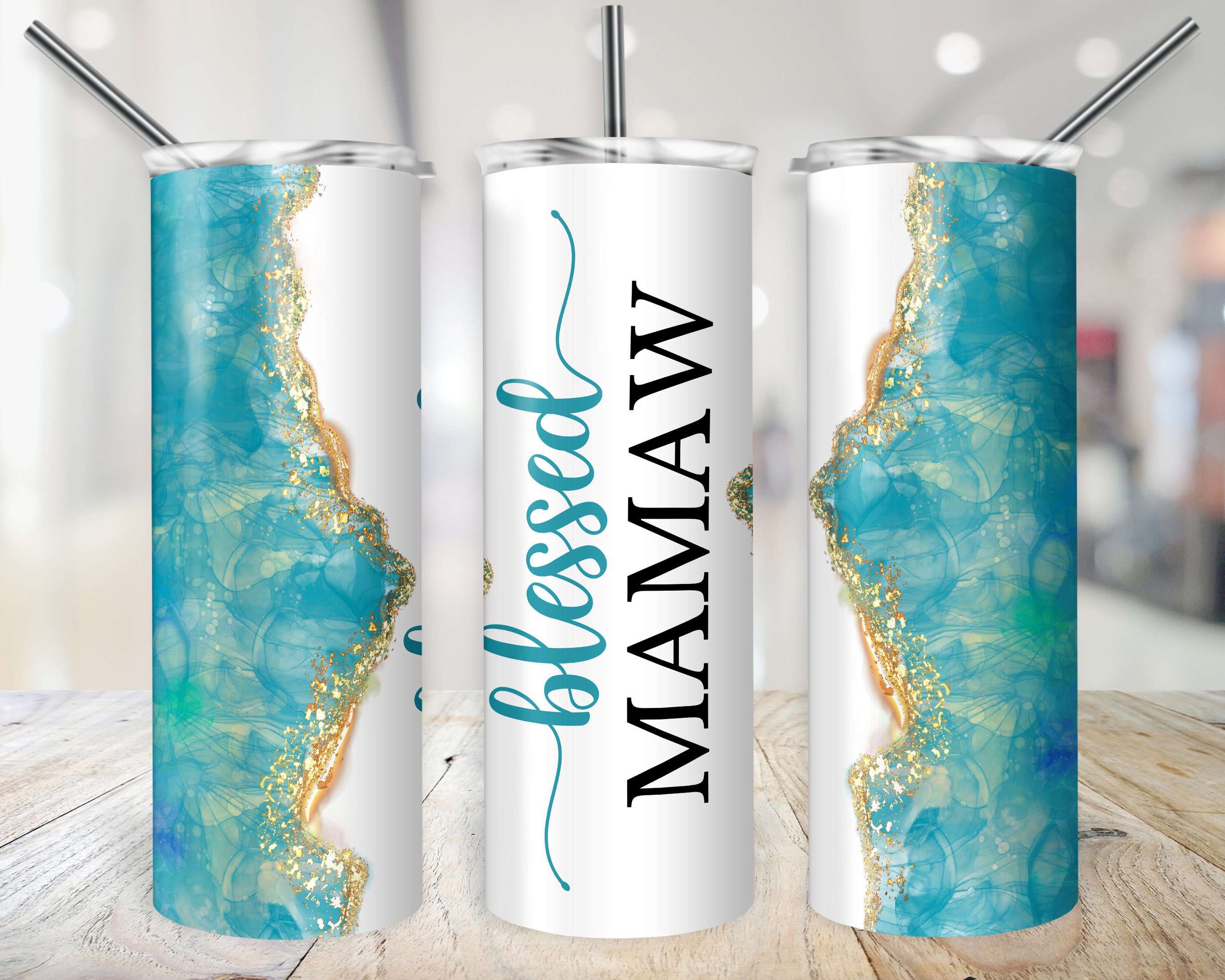 Floral Mamaw Tumbler for Mother's Day Gift for Mamaw, Mamaw Travel Cup –  Murrers Monograms and More