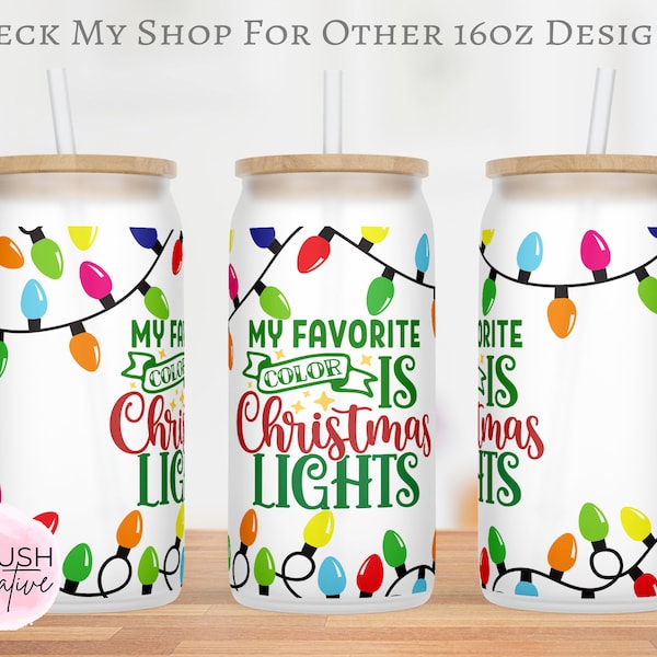 My Favorite Color is Christmas Lights Svg Etsy