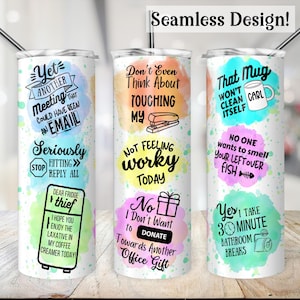 Funny Office Tumbler Wrap, NAADLOZE 20oz sarcastische bekeroverdracht, kantoorhumor png, Work Bestie 20 oz sublimatieontwerp, cadeau collega