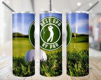 Envoltura para vaso Best Opa by Par, transferencia divertida para taza de golfista, PNG de abuelo de 20 oz, sublimación digital delgada de 20 oz