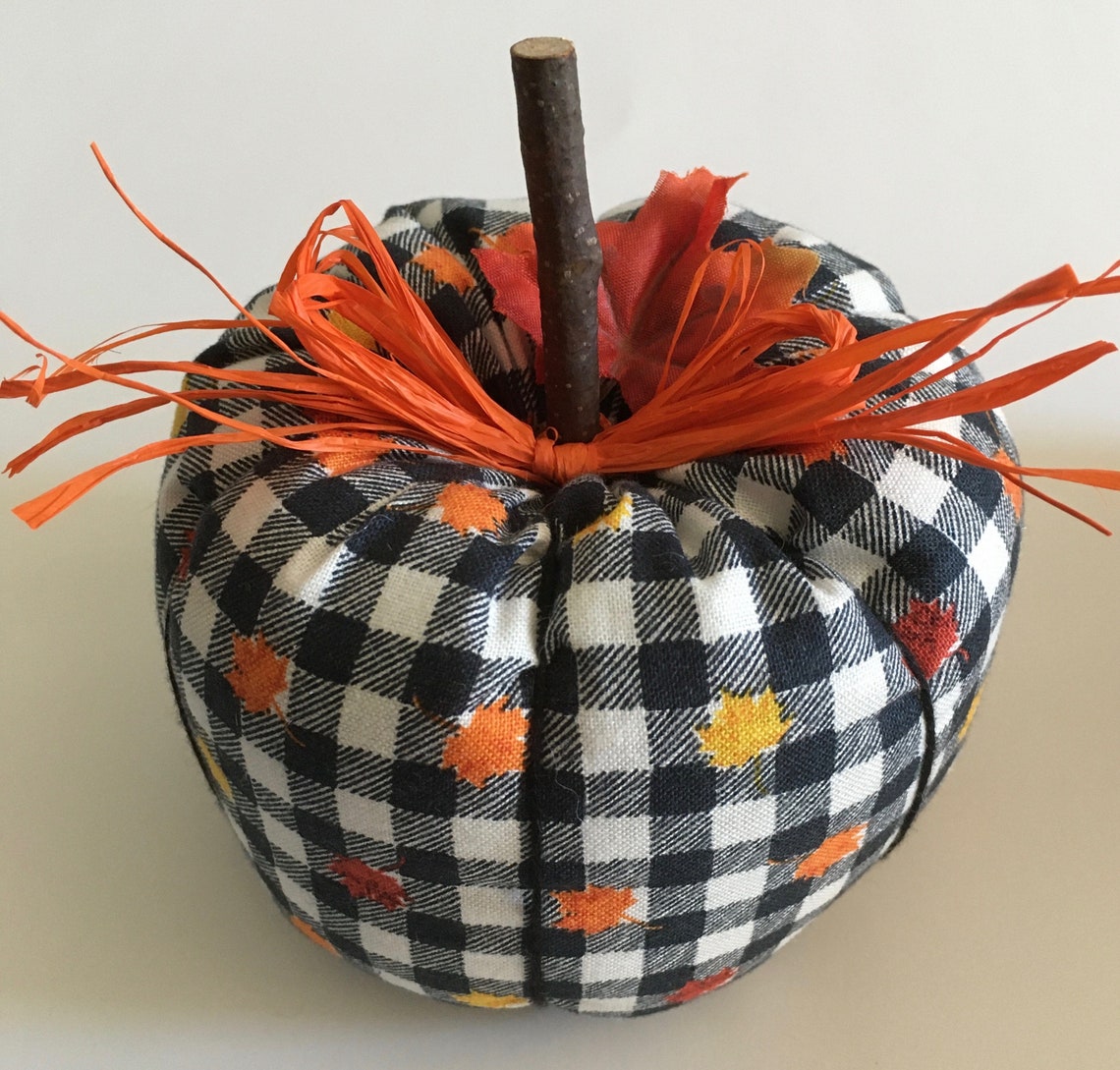 Pumpkin Bowl Fillers Fall Bowl Fillers Fabric Pumpkin Bowl Etsy