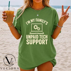 Family Unpaid Tech Support Shirt, Funny Computer Geek Graphic Tee