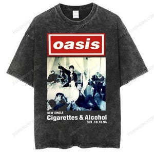 Oasis World Tour 2025 Shirt Rock Band Anniversary Tee
