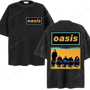 Vintage Oasis Band T-Shirt – 90s Britpop Oversized Cotton Tour Graphic Tee