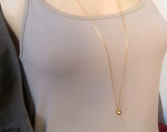 Mother Gifts Long Gold Necklace  Long pendant necklace layered gold necklaces for women extra long layered gold necklace with ball pendat