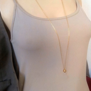 Etsy long gold necklace online