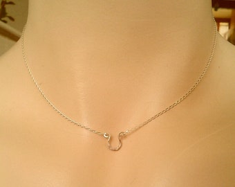 Tiny Horseshoe Necklace  Length Options Delicate Chain in 14K Gold Filled or Sterling Silver  Dainty Horseshoe   for her  Mother’s Day  Gift