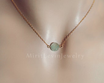 Mint green Fluorite necklace & Earrings jewelry set Fluorite one Crystal necklace Gemstone mint jewelry Birthday  for her  Mother’s  Gift