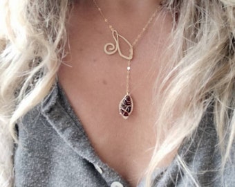 Mother Gifts Garnet Necklace January Birthstone Necklace Garnet jewelry Necklace  Gold/Silver Garnet Necklace Birthday Necklace   for her