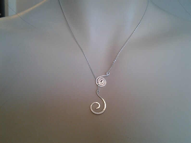 Spiral Necklace Silver or Gold Necklace With Special Meaning Etsy