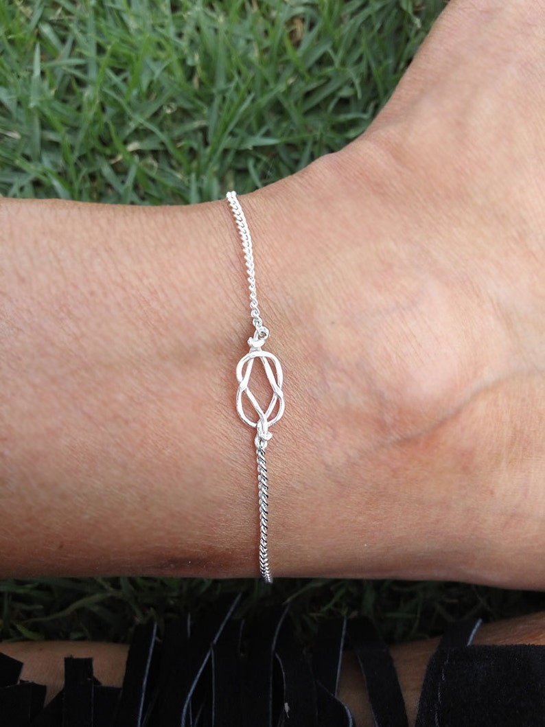 Love Knot Anklet / Bracelet Gold Filled or Sterling Silver Etsy