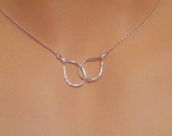 Unity ketting Unity Link Infinity ketting 14K Gold Filled Sterling Zilver voor voor haar moeder zus Unity Unity Sieraden