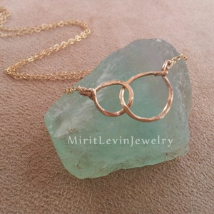 Set of 2-3 Necklaces Mother Daughter Necklace Set Mother Daughter Jewelry interlocking circle Gold for Mom Daughter Gift