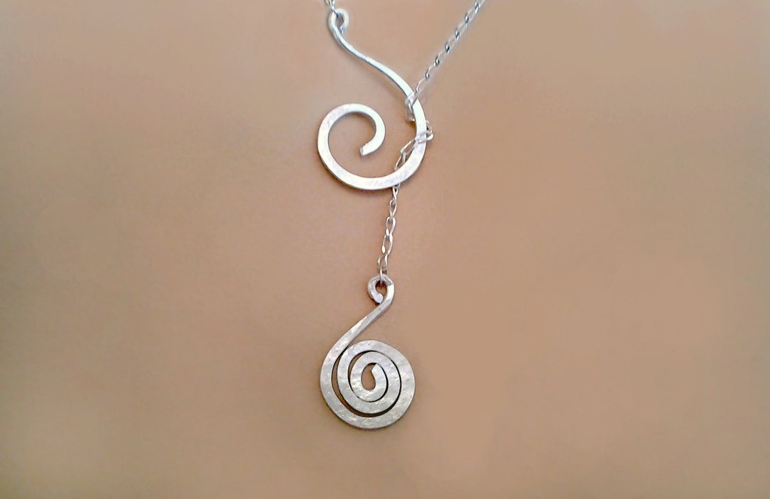 Spiral Necklace Silver or Gold Necklace With Special Meaning - Etsy