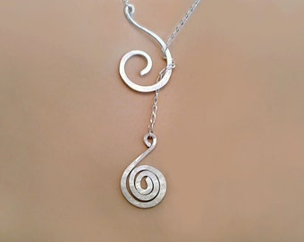 Spiral necklace Silver or Gold  Necklace with Special meaning Spiral jewelry meaningful necklace    for Wife Her Women     Gift