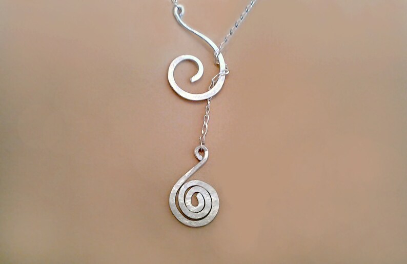 Spiral Necklace Silver or Gold Necklace With Special Meaning Etsy