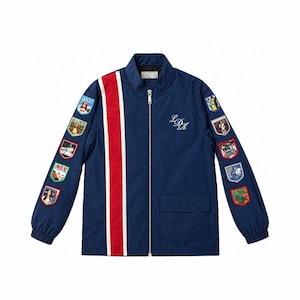 Lana Del Rey Racing Jacket Album Patches With Embroidered