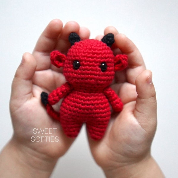 Baby Devil Crochet Pattern · Amigurumi Doll Body Base Tutorial Quick Easy Beginner Halloween