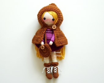 ELIORA the ELF Amigurumi Crochet Doll Pattern (DIY Tutorial quick easy cute kawaii yarn fantasy kids waldorf girl female medieval play toy