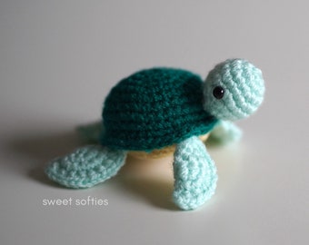 Tori the Turtle Amigurumi Crochet Pattern · DIY Tutorial Cute Easy Sea Animal Water Desert Boho Bohemian Gift Kids Child Girls Boys Unisex