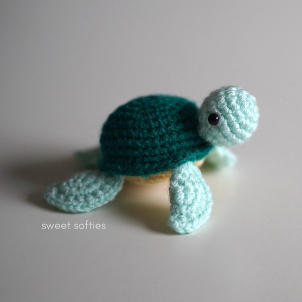 Tori the Turtle Amigurumi Crochet Pattern · DIY Tutorial Cute Easy Sea Animal Water Desert Boho Bohemian Gift Kids Child Girls Boys Unisex