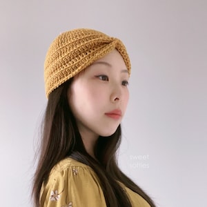 Easy Ribbed Turban with Bow Free Crochet Pattern (DIY Tutorial quick beginner cute boho girl women fashion trendy headwrap headband top knot