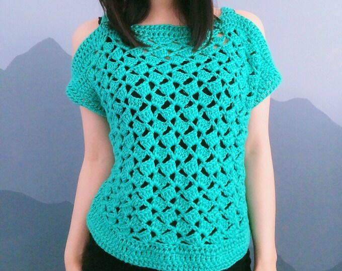 Free Crochet Pattern DIY Tutorial: Cabana Cold-shoulder Top - Etsy