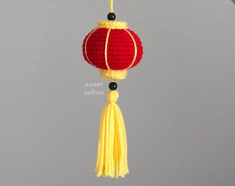 Lucky Lunar Lantern · Free Amigurumi Crochet Pattern for Chinese New Year (DIY Tutorial quick easy yarn holiday craft kids family handmade)