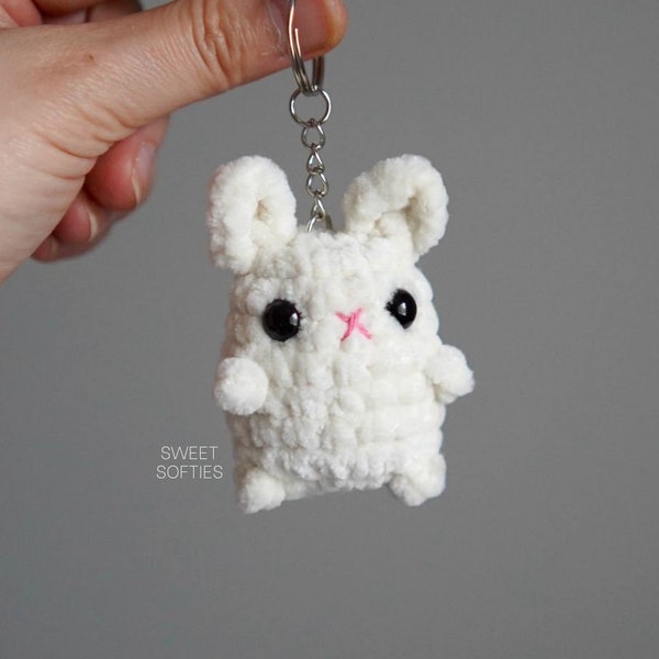 Bunny Keychain - Etsy
